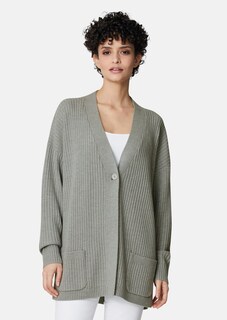 Langer Woll-Cardigan im Oversize-Stil thumbnail 1