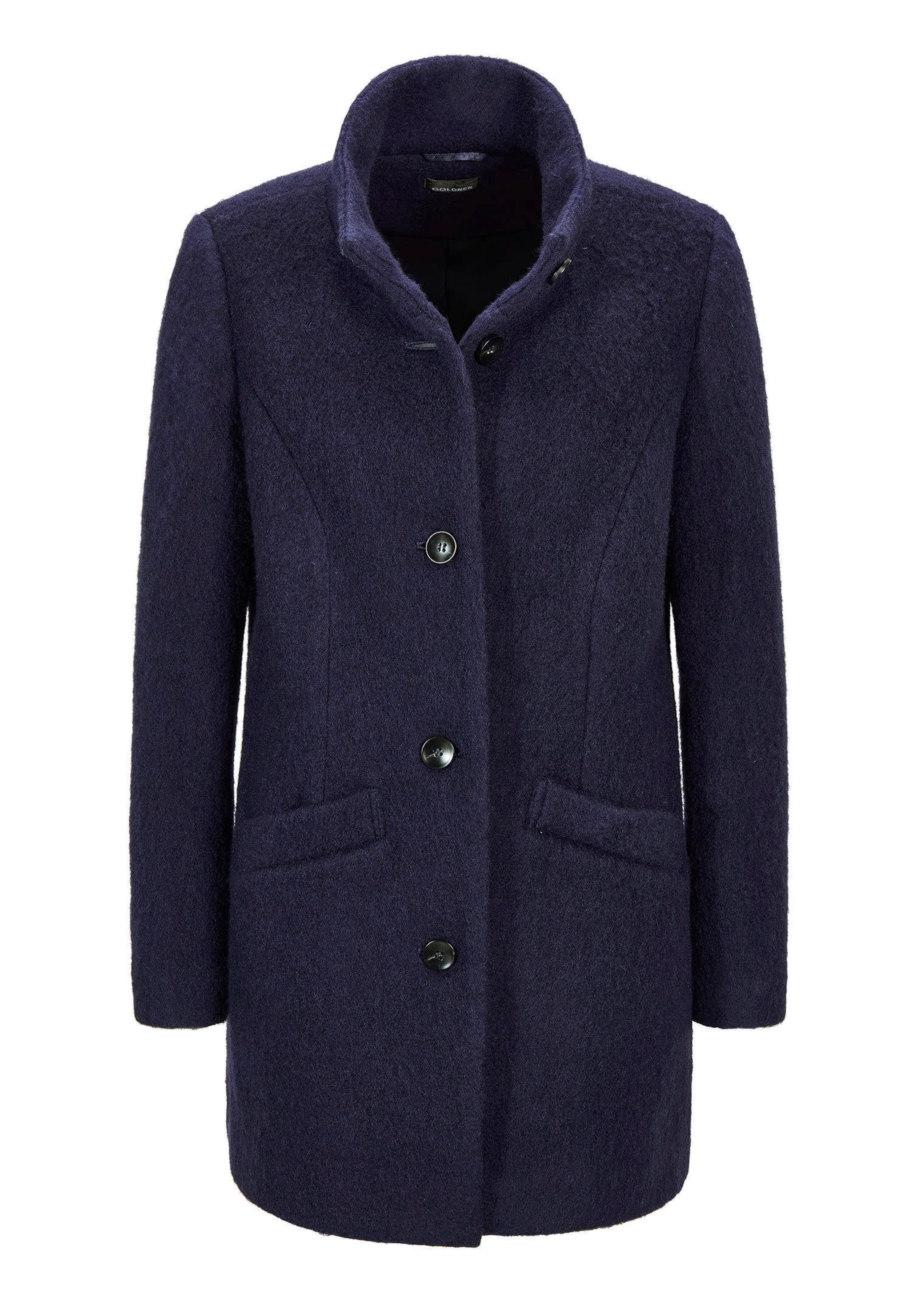 Wollmantel mit Stehkragen