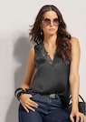 Lingerie-Top mit V-Ausschnitt und edler Spitze thumbnail 4
