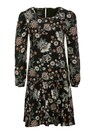 Blumenkleid in schmeichelnder A-Linie mit schwingendem Volantrock thumbnail 1