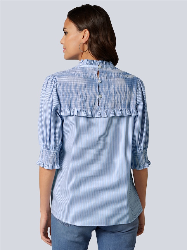 Bluse mit gesmoktem Ärmel 6