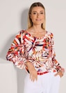 Bluse mit Blätter-Print thumbnail 7