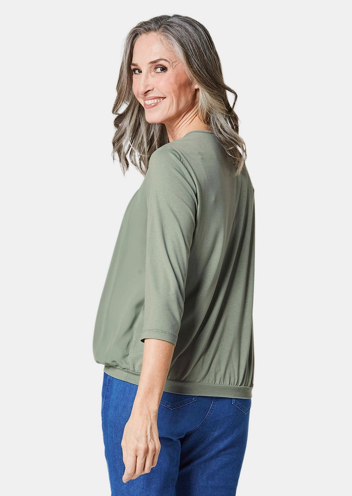 Verzorgd shirt in elegante blouselook