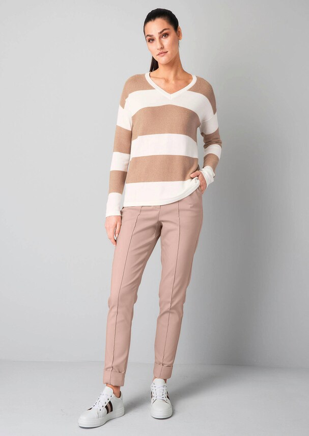 Pullover mit Streifendesign 1