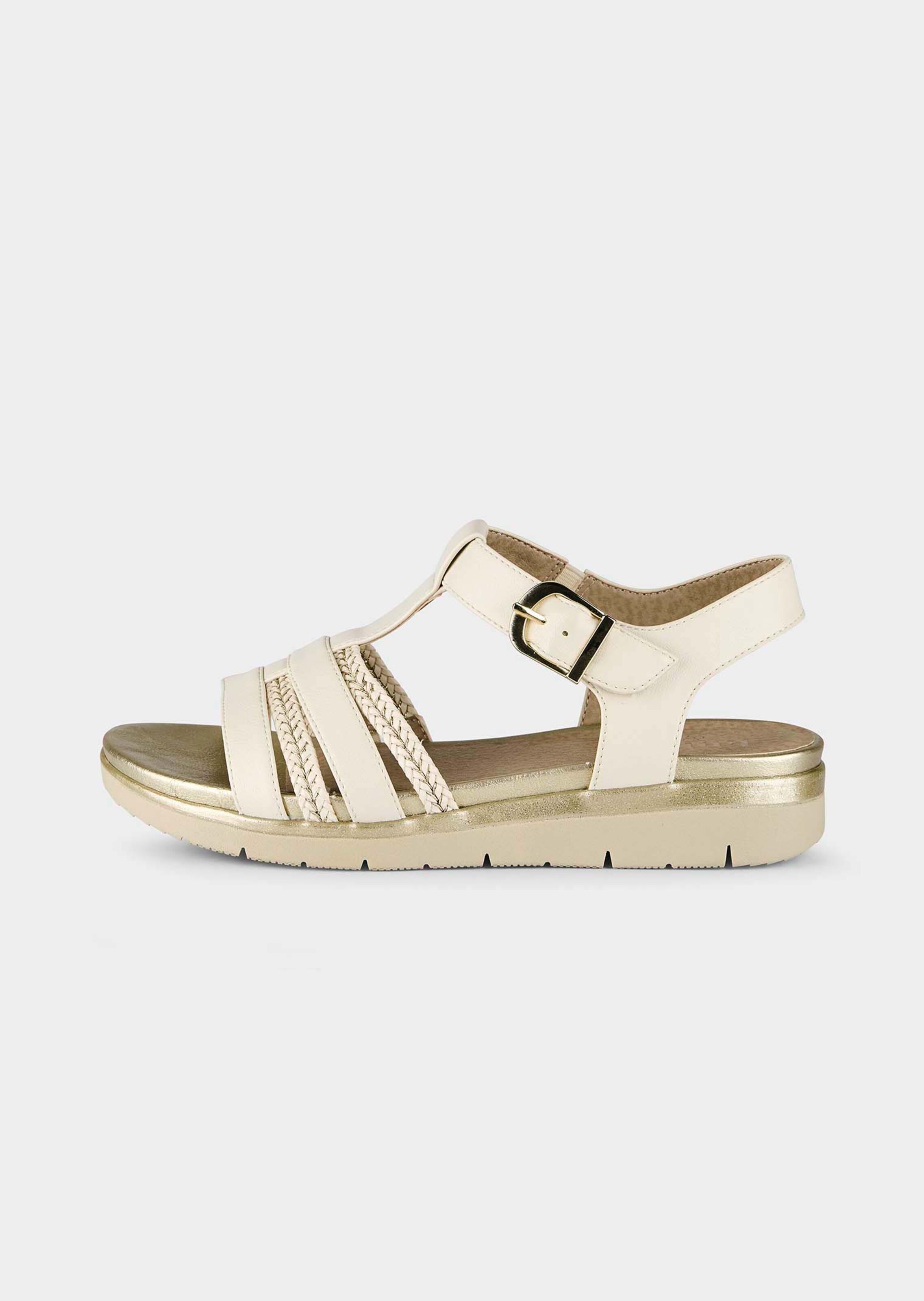 Sandale mit Keilabsatz