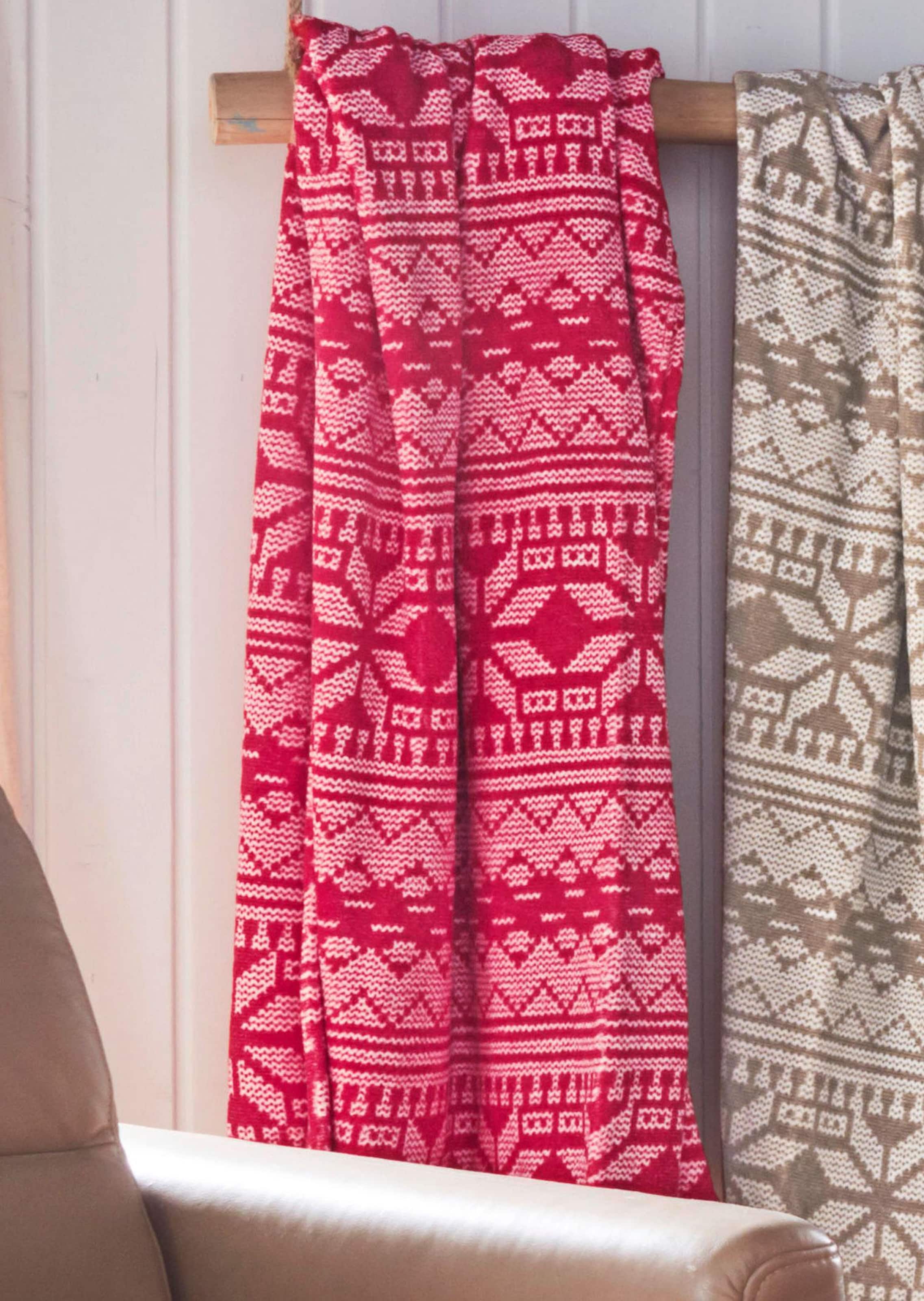 Couverture - rouge - Gr. 150 x 200 cm de Goldner Fashion