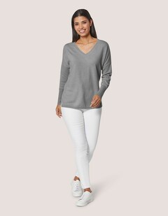 V-neck cashmere jumper thumbnail 2