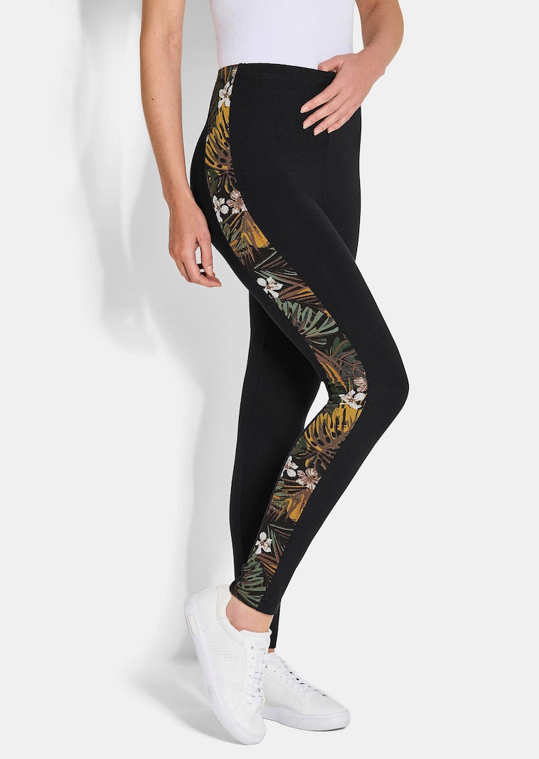 Seidig glänzende Leggings im Doppelpack