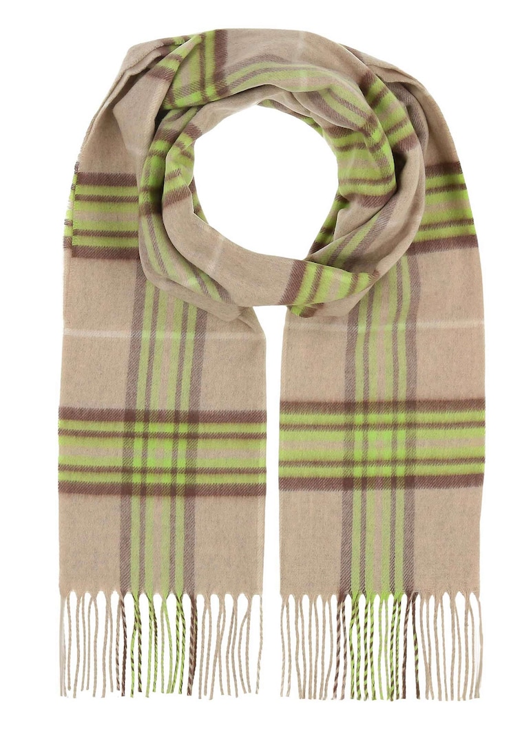 Echarpe à carreaux façon cachemire