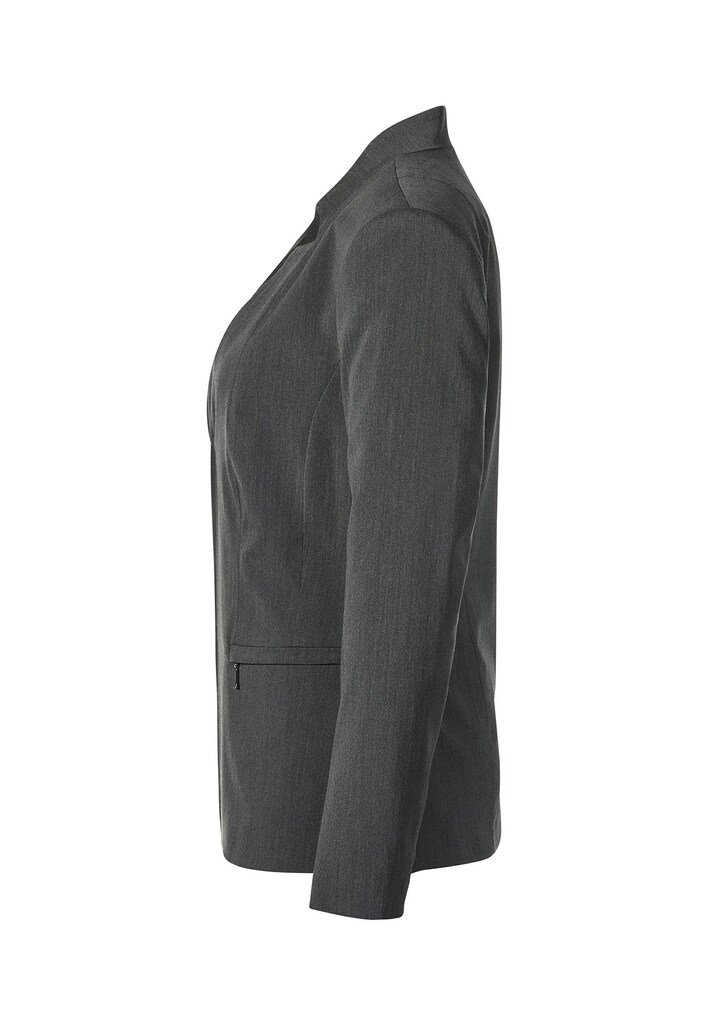Blazer mit umgekehrten Reverskragen