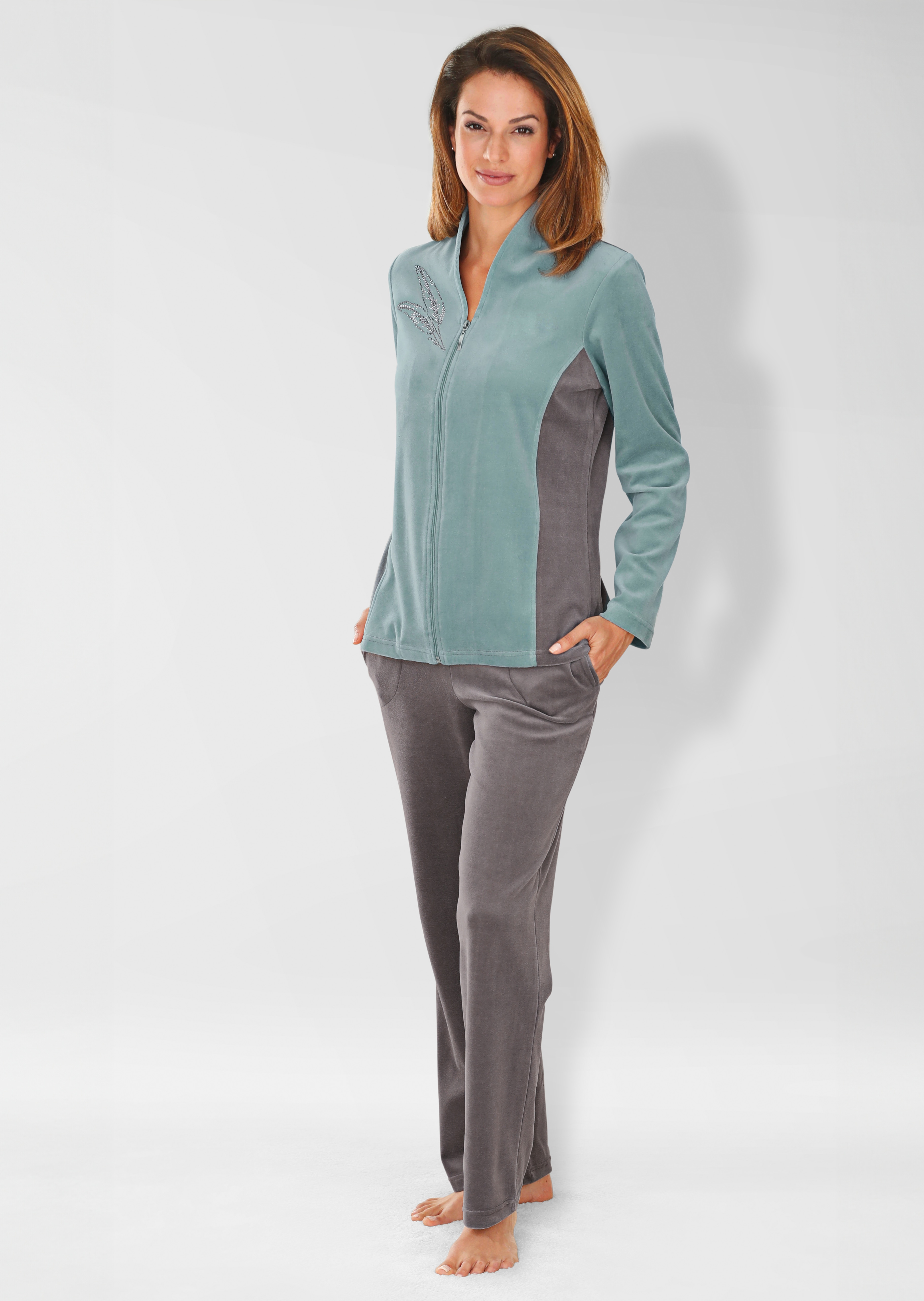 Tenue d'intérieur en velours ras