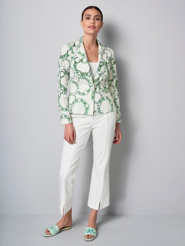 Blazer mit grafischem Print 1