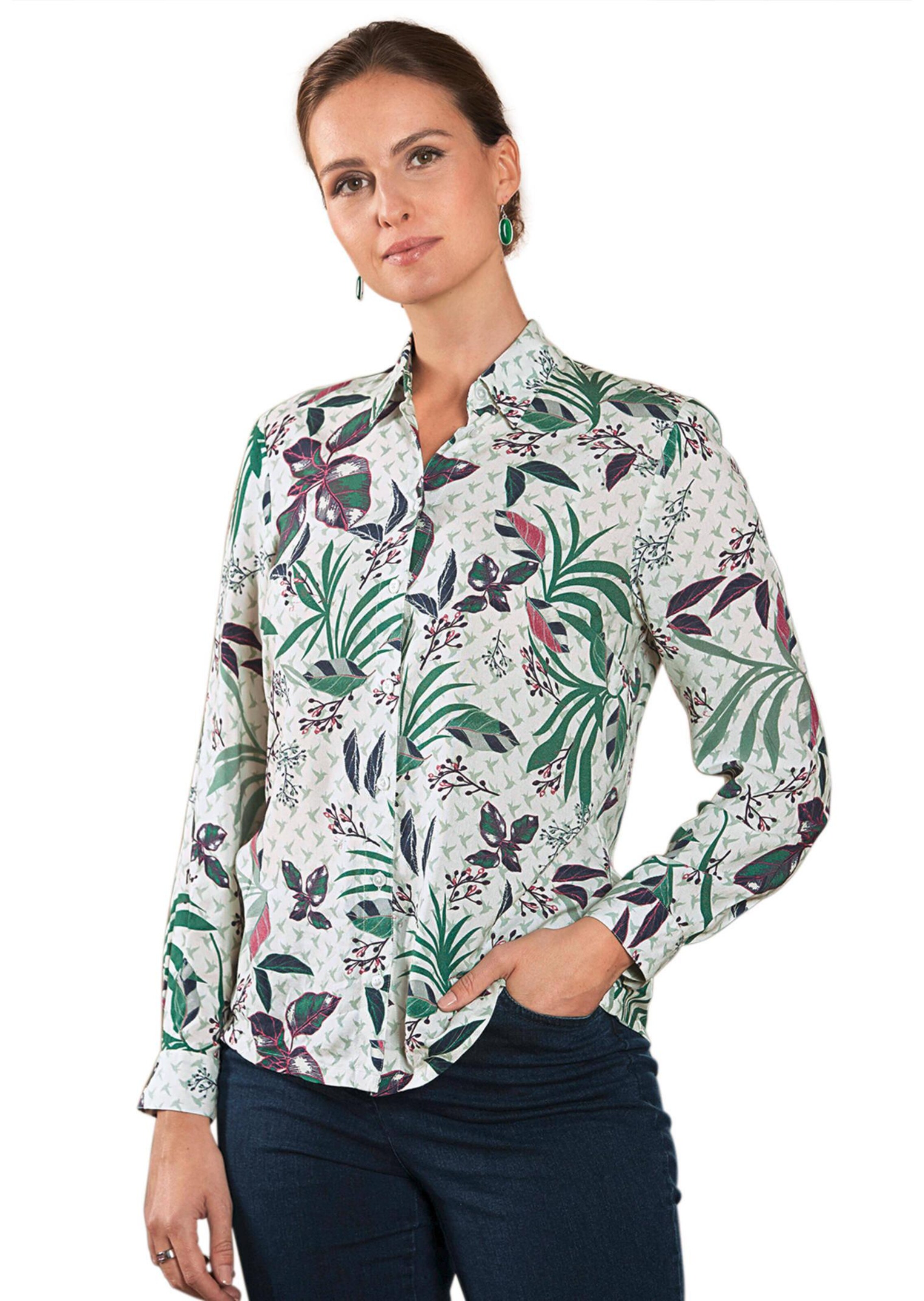 Beau chemisier imprimé en viscose fluide