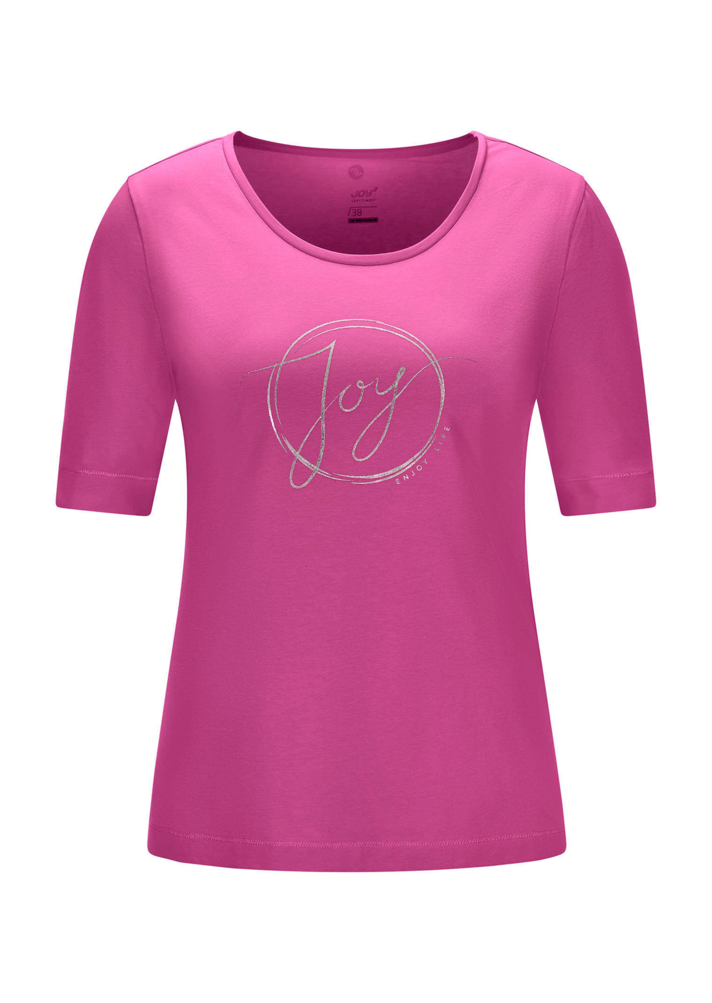 T-Shirt mit Metallic-Print