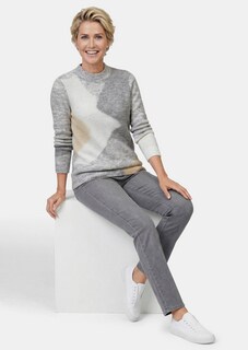 Tricot pullover met intarsiapatroon thumbnail 4