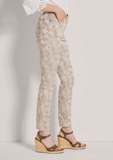 Slim jacquard trousers thumbnail 4