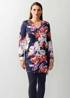 Longbluse mit floralem Print thumbnail 1