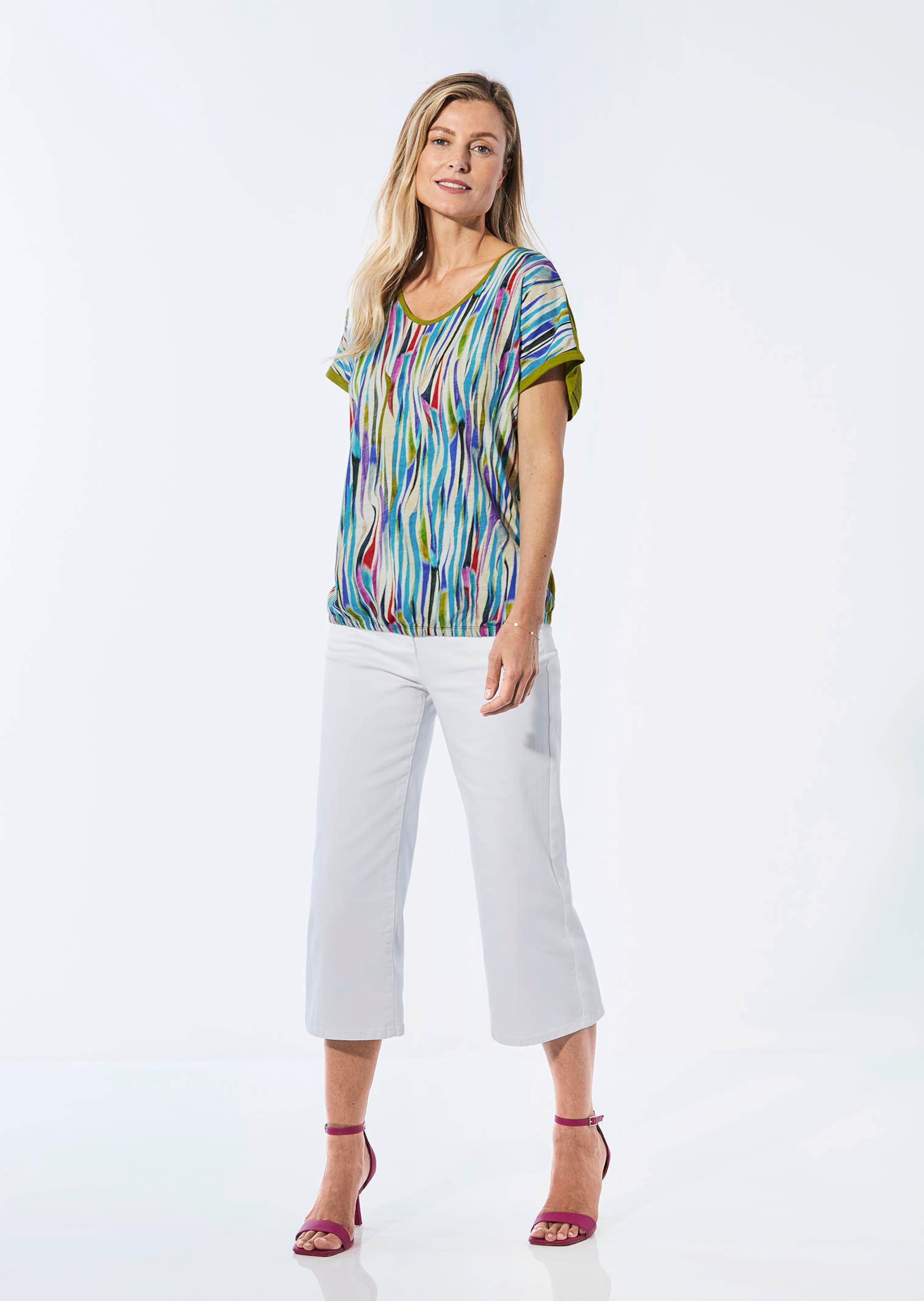 T-shirt en fil à effet - bunt / à motifs - Gr. 56 de Goldner Fashion