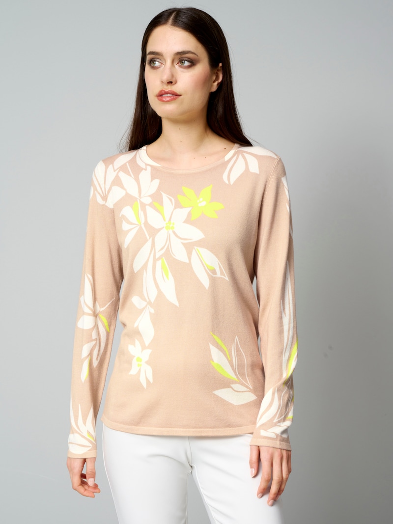 Pullover mit floralem Allover-Print