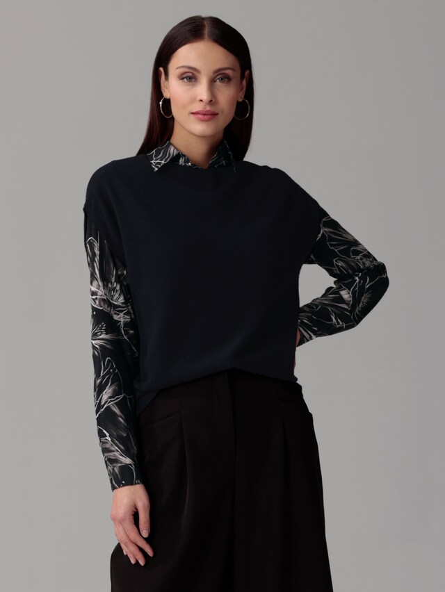 Pullunder mit überschnittener Schulter 6