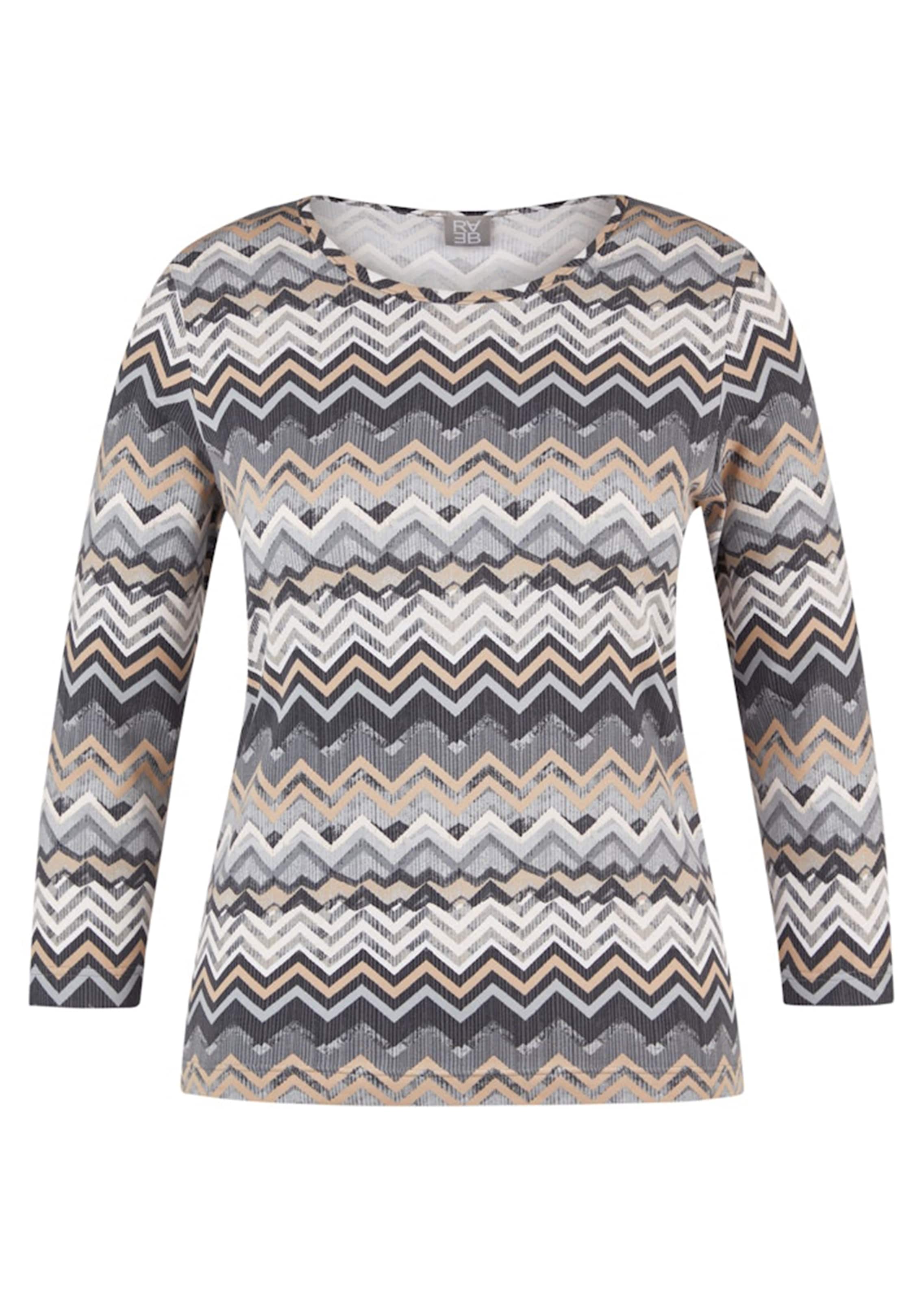 Jersey-Shirt mit Zickzackmuster