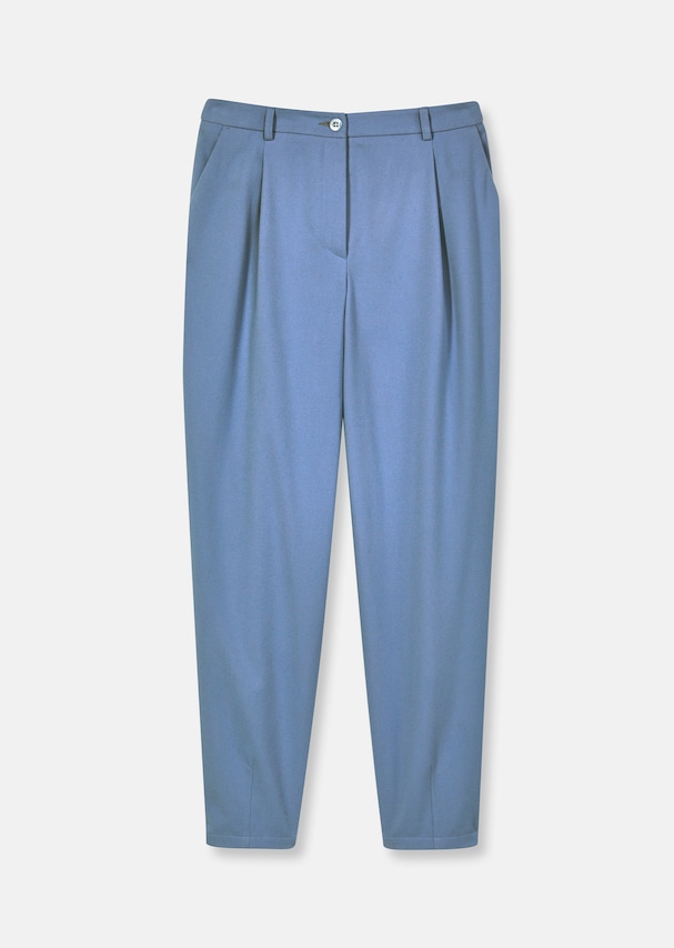 Pleated trousers in easy-care Ceramica fabric 5