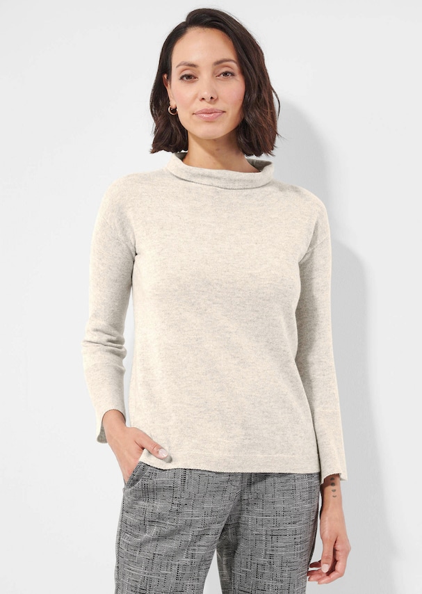 Pullover mit Stehkragen