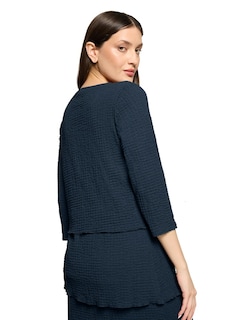 Elegante strokenjurk met schulpzoom thumbnail 4