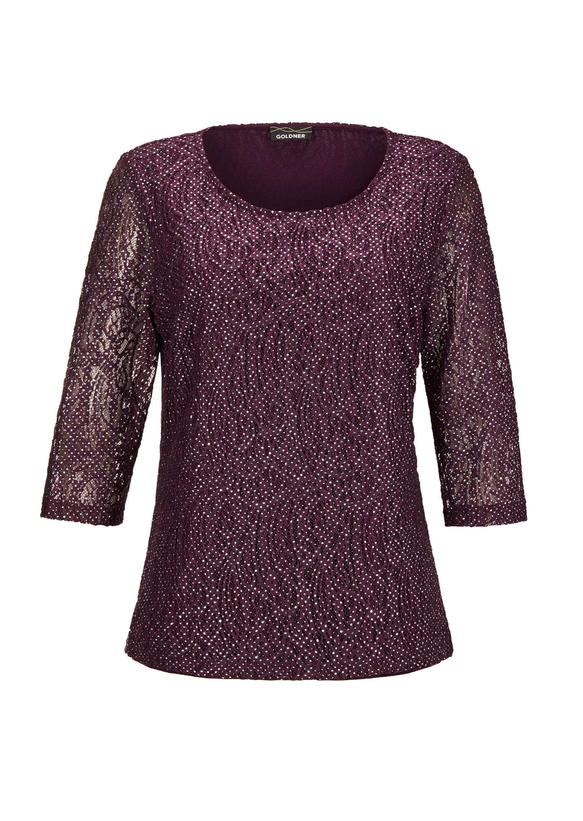 Chemisier en dentelle légèrement brillant