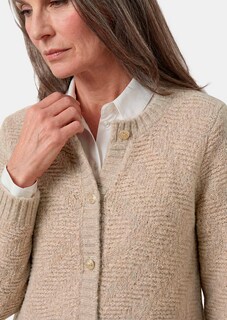 Strickjacke mit Merinowolle im Zickzack-Muster thumbnail 5