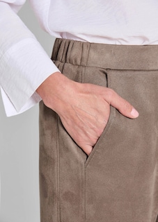 Pantalon LOUISA aspect velours de cuir thumbnail 5