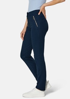 Slim-fit comfort trousers in lightweight textured fabric thumbnail 4