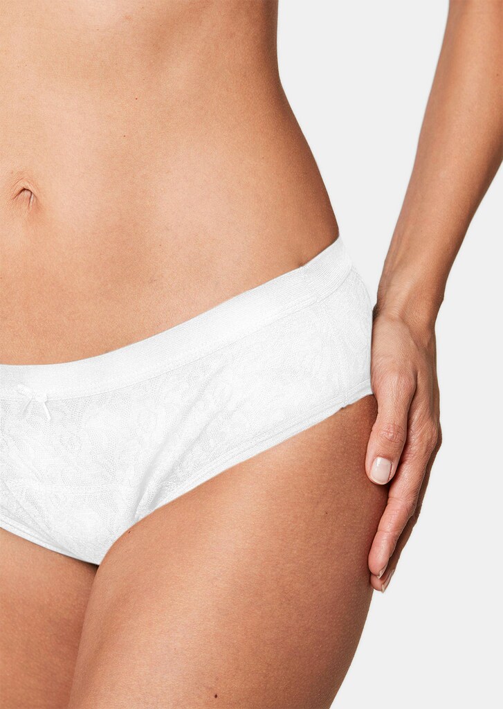Moderner Inkontinenz-Slip in Spitze allover