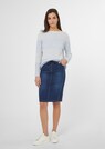 Schlanker Rock aus Sweat-Denim thumbnail 2