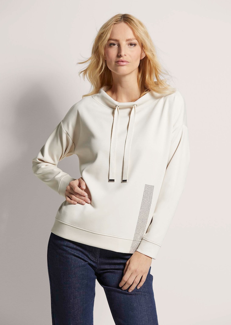 Sweatshirt mit Glanz-Effekt