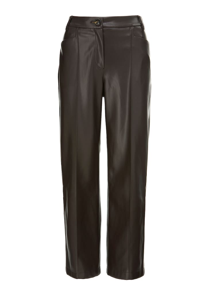 7/8 culottes in a sophisticated leather look