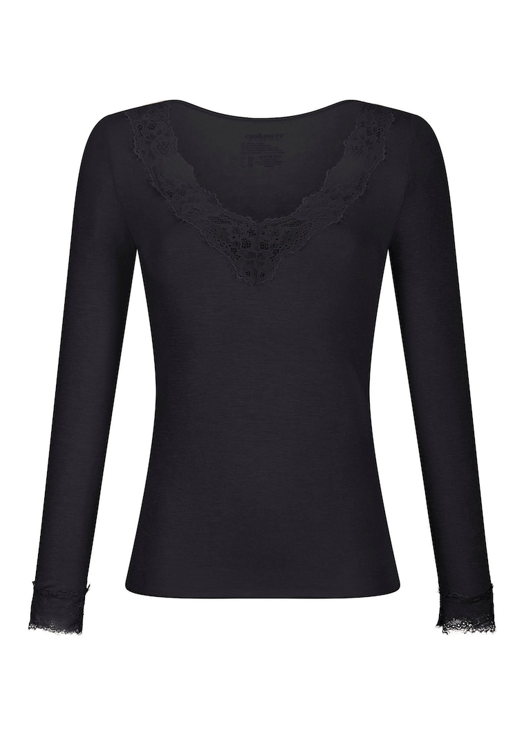Shirt met lange mouwen en kant
