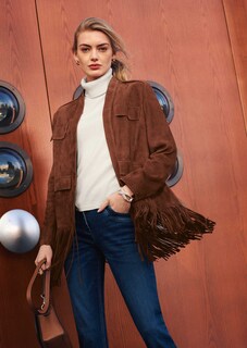 Veste-chemise. Cuir velours de chèvre thumbnail 2