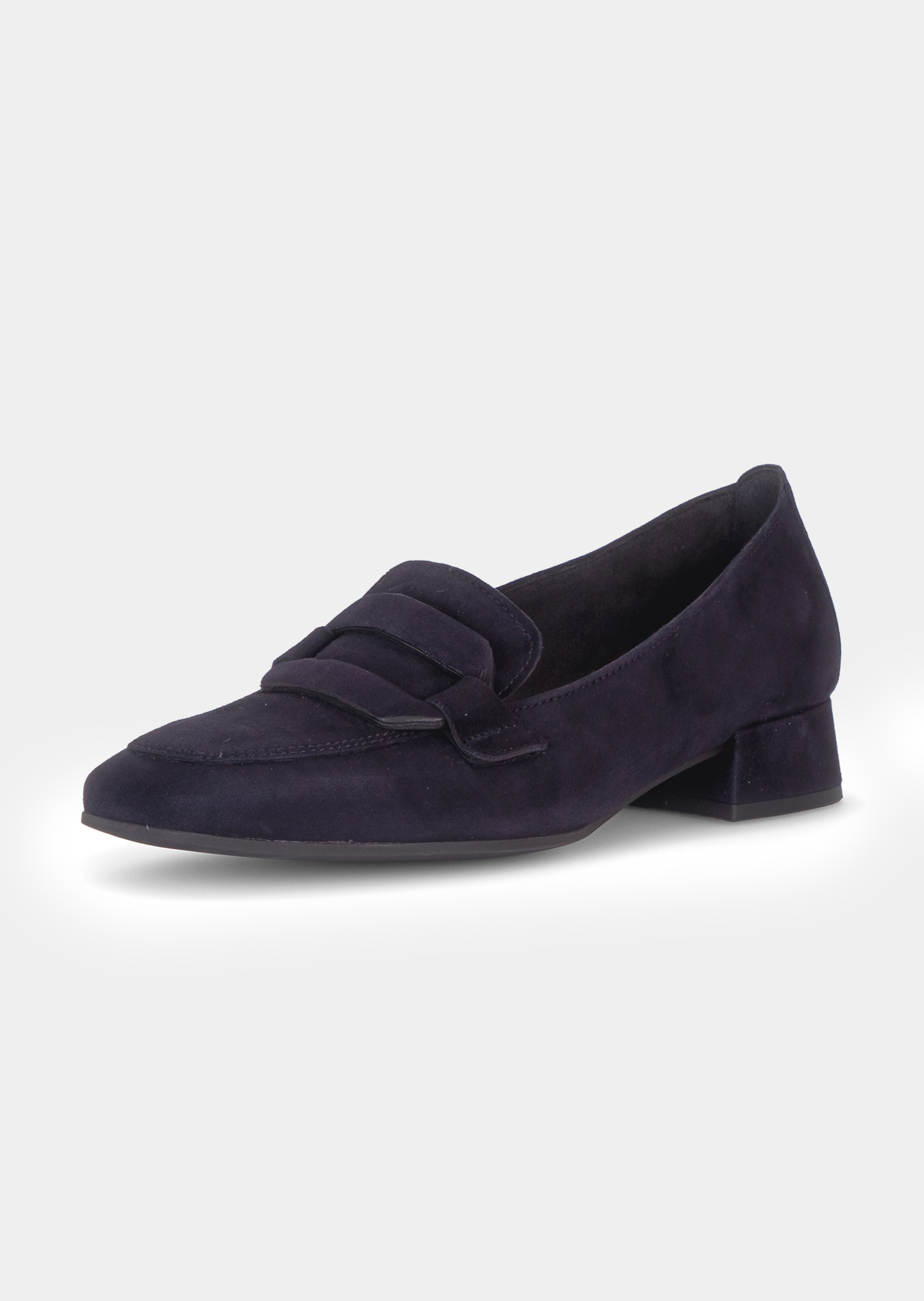 Leren veterschoen met decoratief element