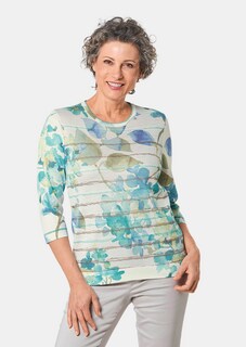 Hochwertiger Druckpullover mit 3/4-Arm von Di-Strick thumbnail 1