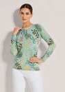 Kaschmir-Pullover mit Floral-Druck thumbnail 1