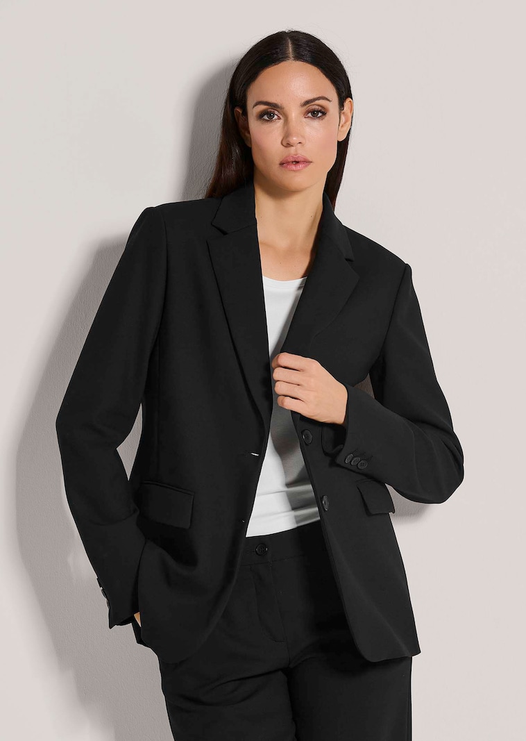 Einreihiger Blazer mit Stretchanteil