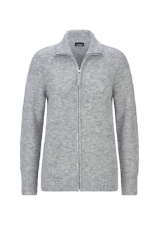 Strickjacke in Rippenstruktur mit Reißverschluss thumbnail 6