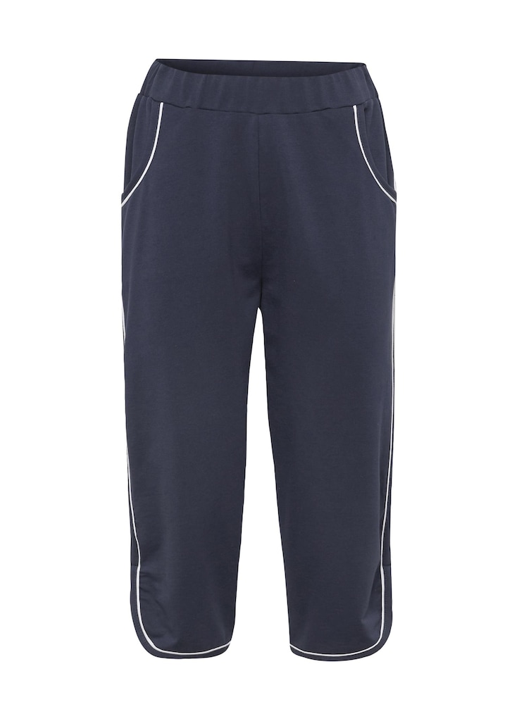 Bequeme Caprihose mit Schlupfbund und Taschen
