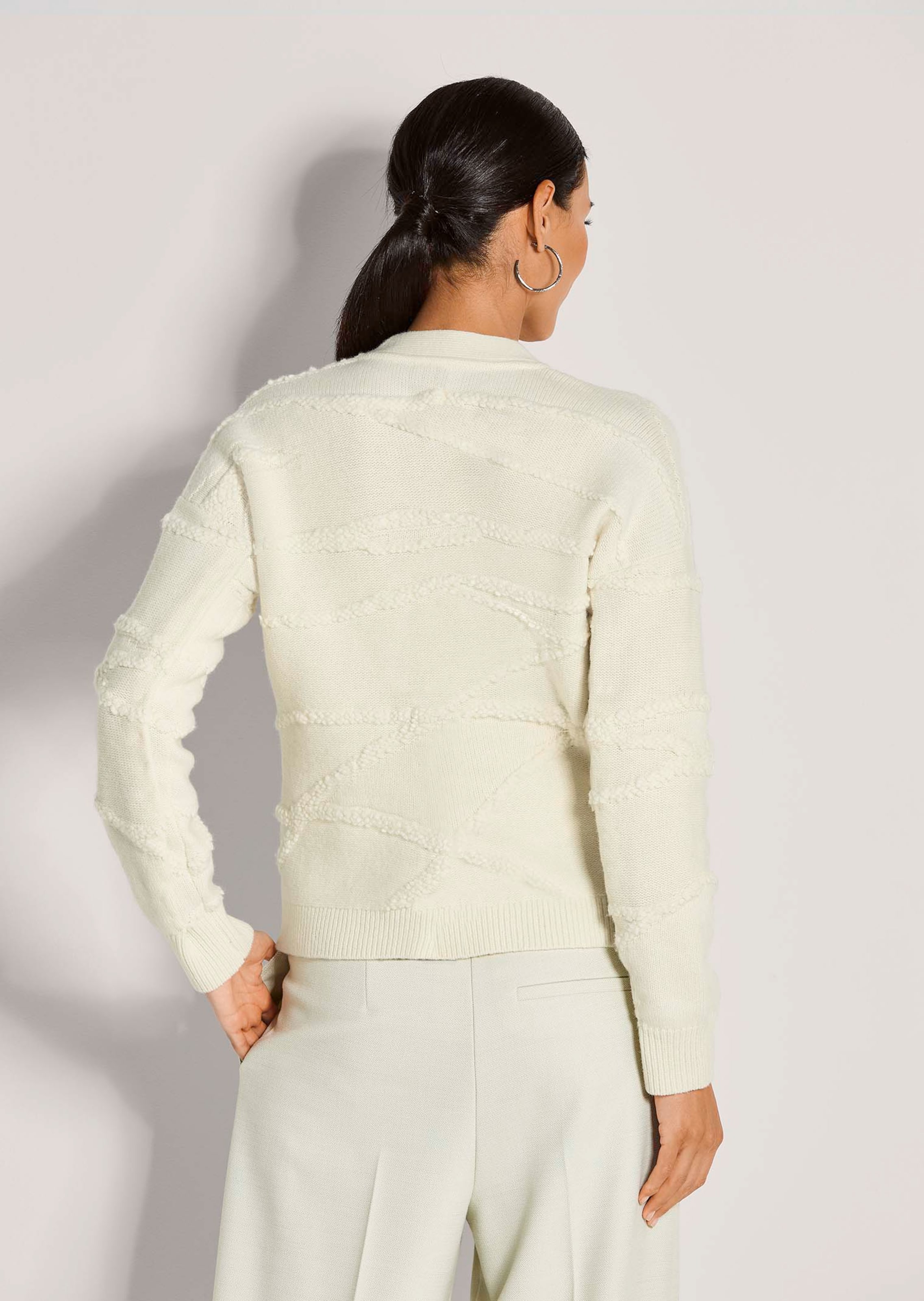 Gilet Cardigan Destructuré Blanc HIGH USE Taille M (38-40) - NEUF Avec étiquette, 100% Coton