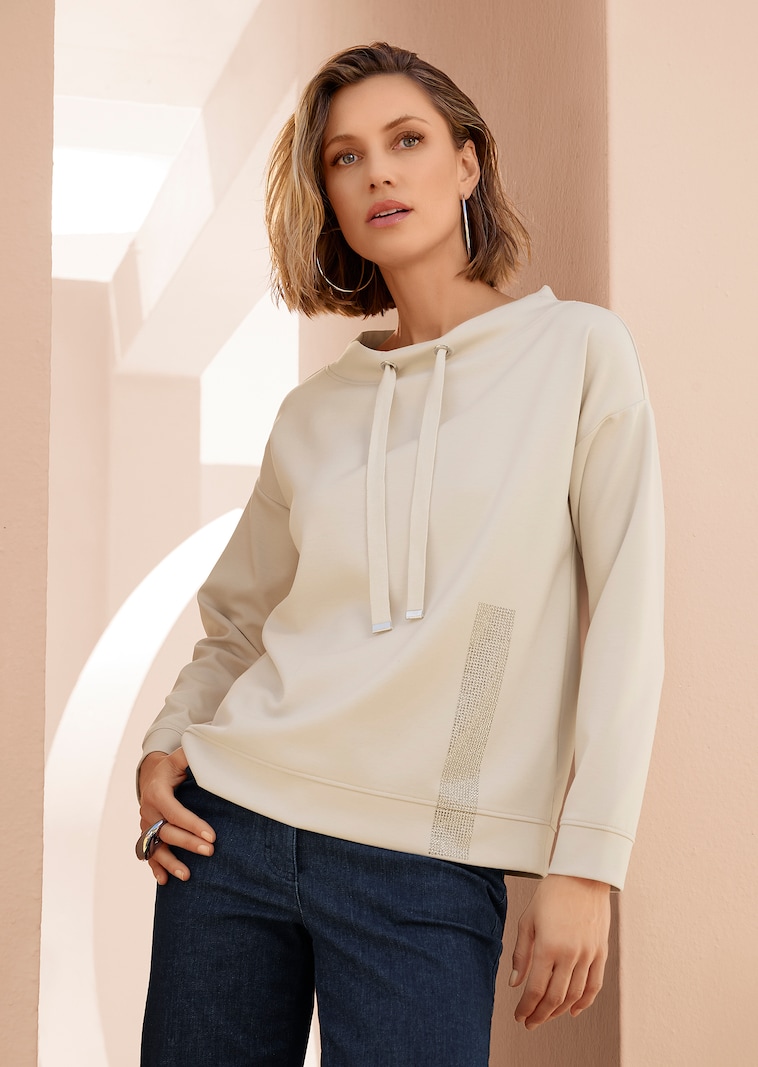 Sweatshirt mit Glanz-Effekt
