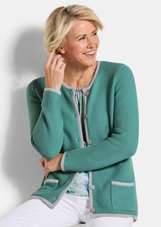 Strickjacke mit aufgesetzten Taschen thumbnail 4