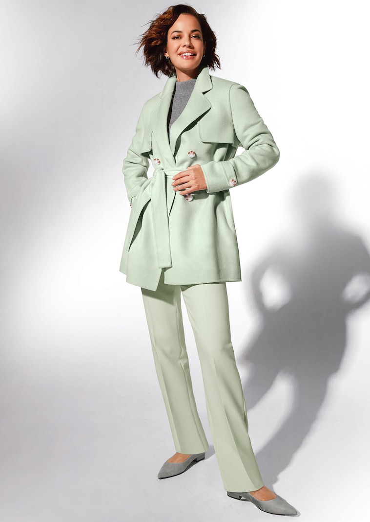 Doubleface-Jacke in Trench-Optik