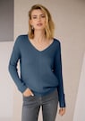 Langarm-Pullover mit V-Ausschnitt thumbnail 7