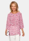 Florale Druckbluse mit plissierten Ärmeln thumbnail 1